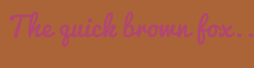 Image with Font Color B2476E and Background Color AB6438
